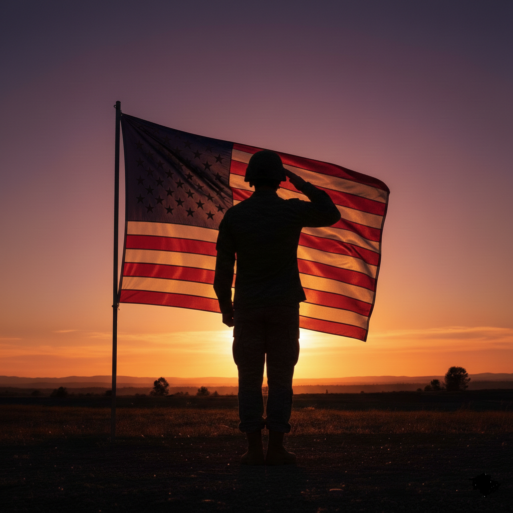 Soldier Saluting